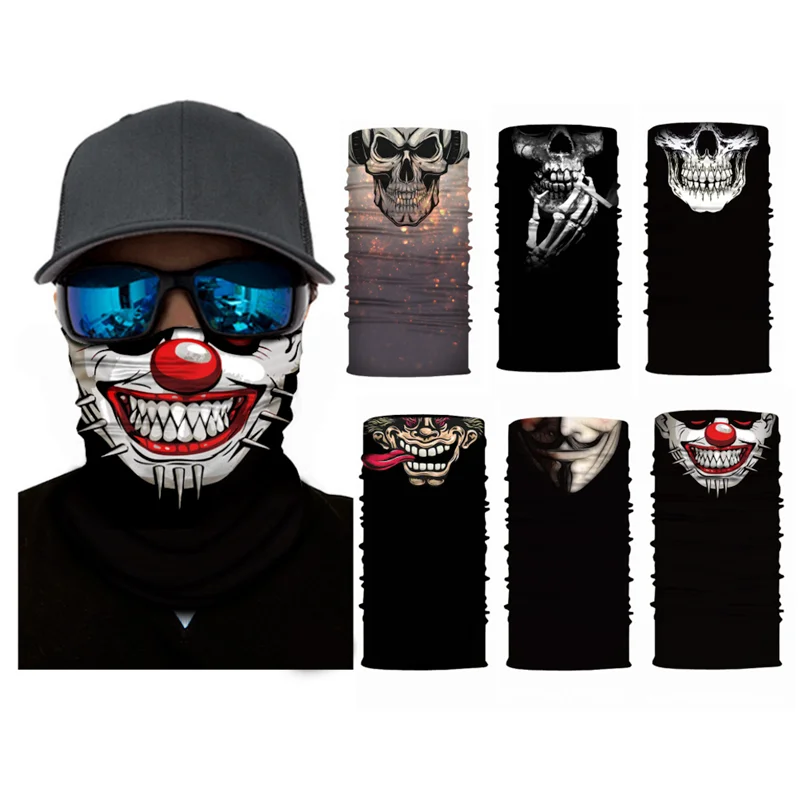3D USA FLAG Face Bandana Mask Shield Tube Scarf Skull Seamless UV American 