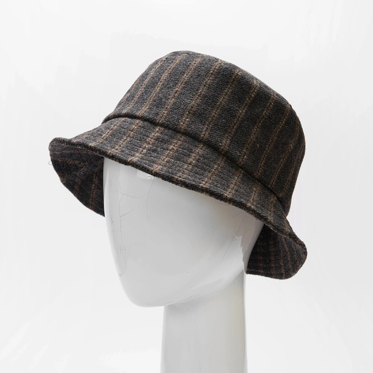 Dark grey Винтажные дизайнерские твидовые шляпы, модные уличные кепки, повседневная верхняя шляпа, MOQ 20 шт, как индивидуальный дизайн - Цвет: Dark grey