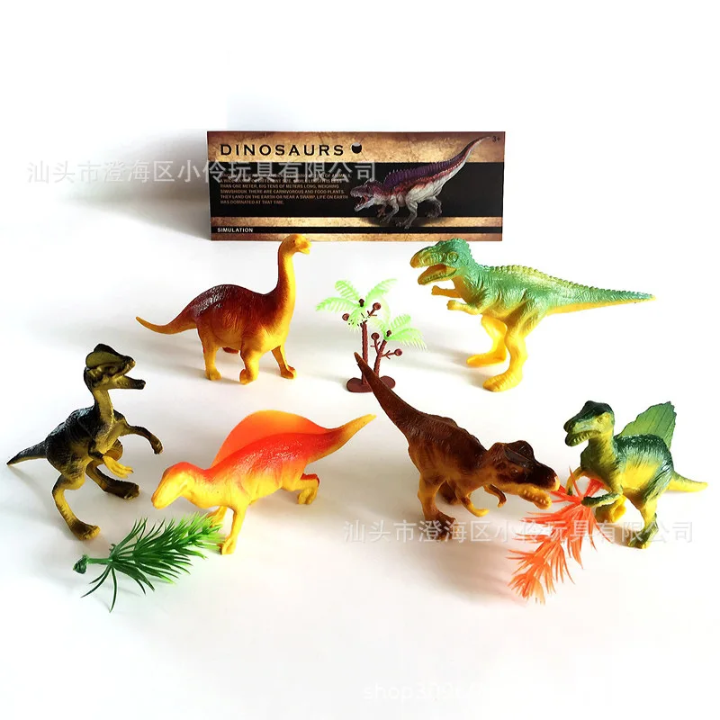 Стиль модель пластиковый маленький динозавр модель игрушки Дети T-Rex птерозавры Трицератопс Набор игрушечных динозавров
