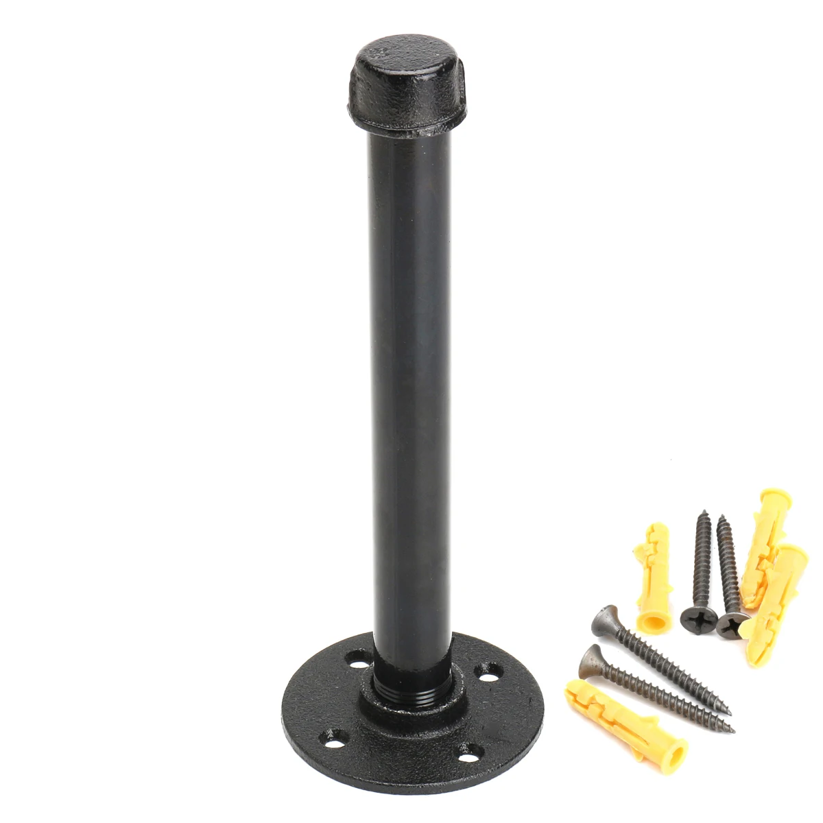 Iron Industrial Pipe Holder Shelf Bracket Vintage Retro Black S/M/L Brackets Wall Floating Shelf Home Decor Storage Holder