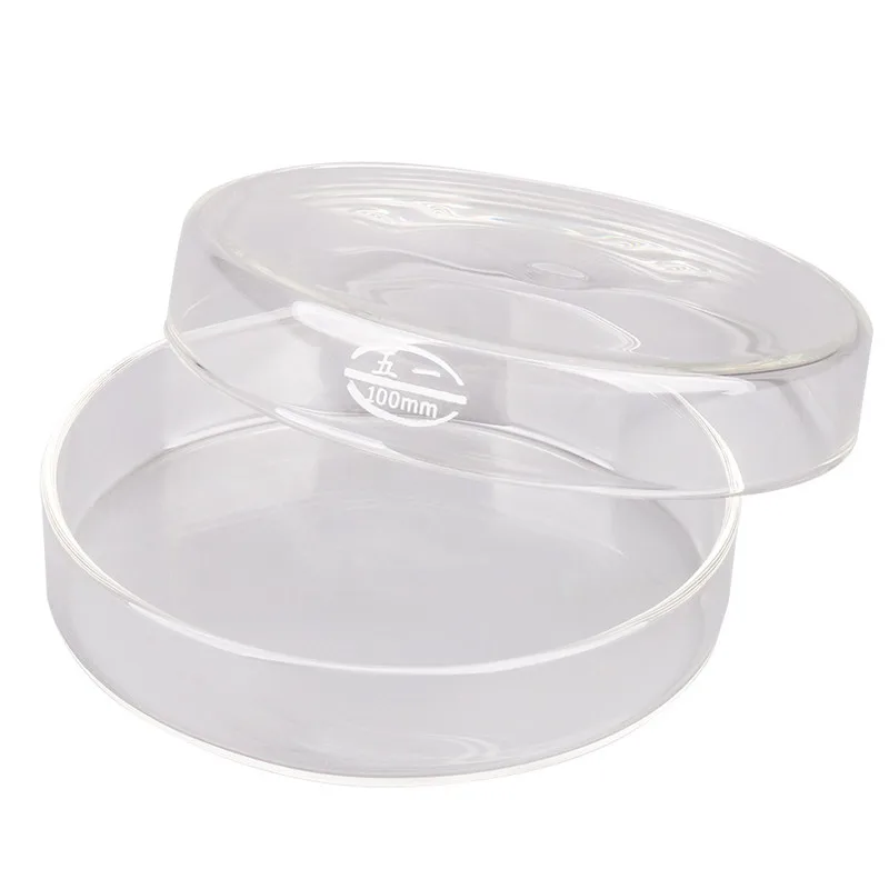 2 шт. 60 мм стеклянная посуда Петри с баночки для крема культура бактерий блюдо для лабораторная, медицинская биологическая научная лаборатория