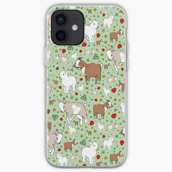 Goats Phone Case for iPhone 6 6S 7 8 Plus 11 12 13 Pro Max Mini 5 5S SE X XS XR Flower Cover Coque Print Photos Silicon | Мобильные