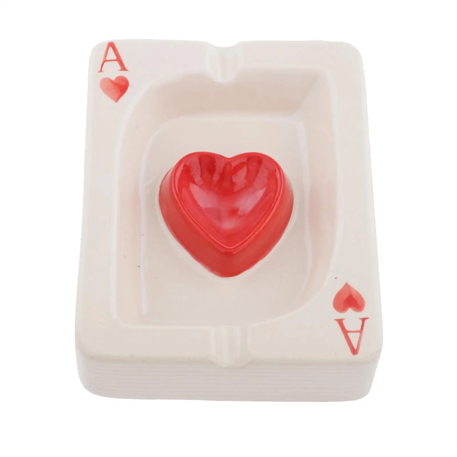 Ceramic Cigarette Ashtray Poker style Ash Tray Desktop decor Modern Craft Ornament Ash Tray