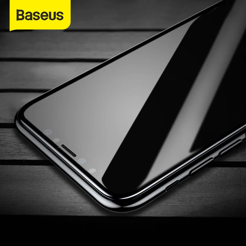 Закаленное стекло Baseus для iPhone XS Защита экрана 11 полное покрытие XR Передняя пленка