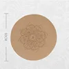 Yoga Mat Little Round Cork Rubber 60x60cmx3mm Non Slip Yoga Cushion Meditation Cushion Pad Pilates Pad for Home Outdoor YS-BUY 3