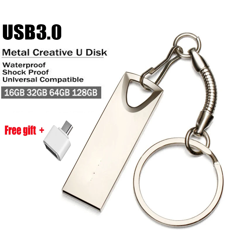 Новый Cle USB 3 0 флеш-накопитель 128 ГБ 1Гб ТБ 512 256 Гб флэш-накопитель металла