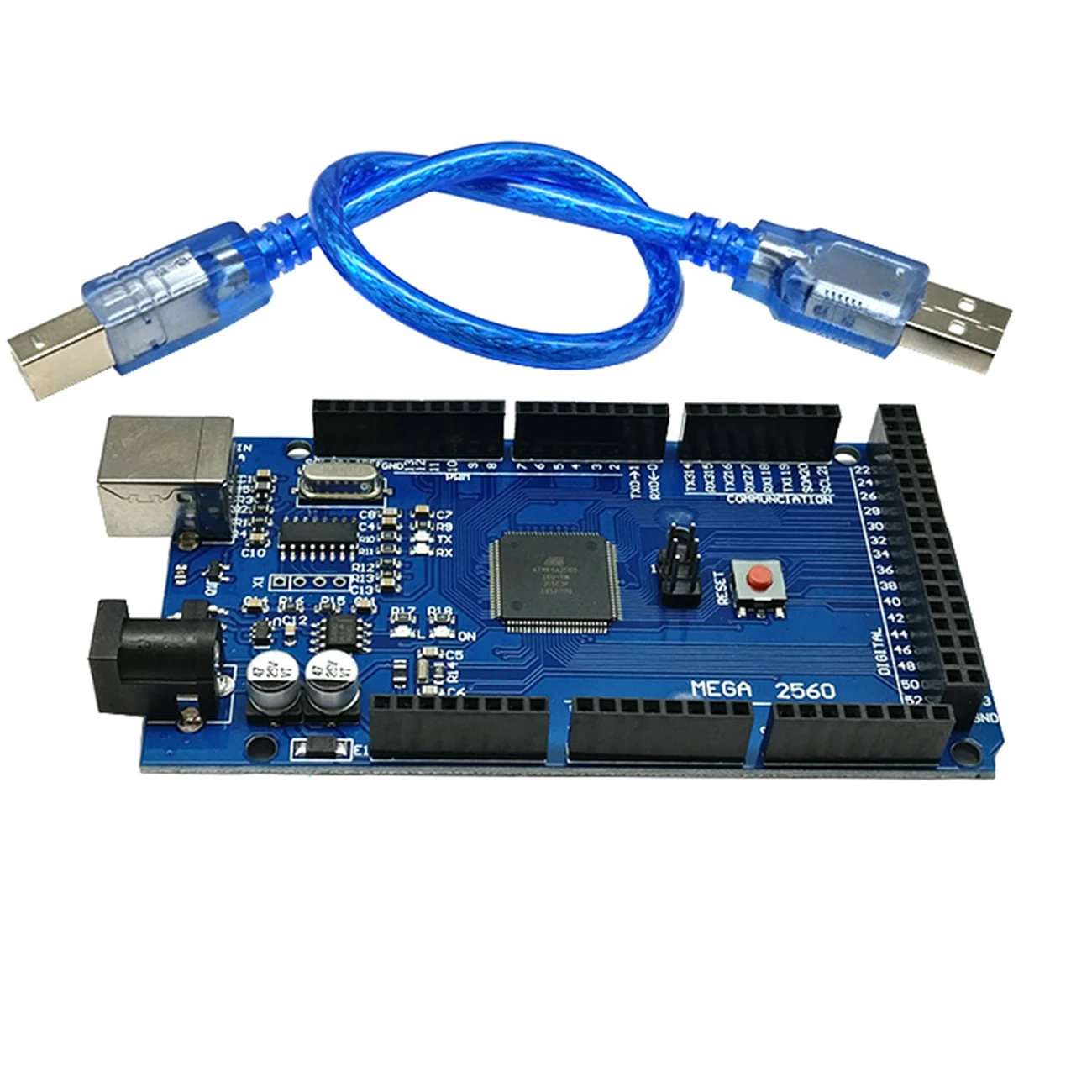 10 шт. MEGA2560 MEGA 2560 R3 ATmega2560-16AU CH340G AVR USB MEGA2560 макетная плата для arduino