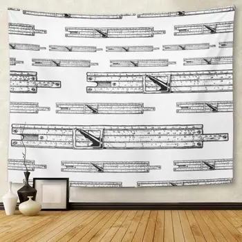 

Vintage Slide Rules Arithmetic Calculation Calculus Circle Cylindrical Tapestry Wall Hanging for Living Room Bedroom Dorm 50x60