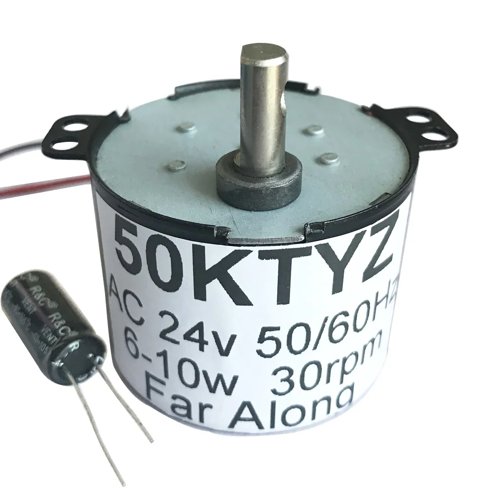 50KTYZ 24V 220V AC микро постоянный магнит Электрический синхронный мотор медленная