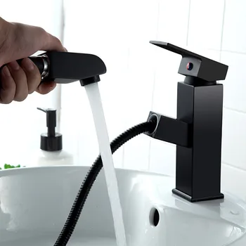 

Full Copper Shower Room Square Water Tap Toilet Restroom On The Stage Basin Hot And Cold Mix Water Tap