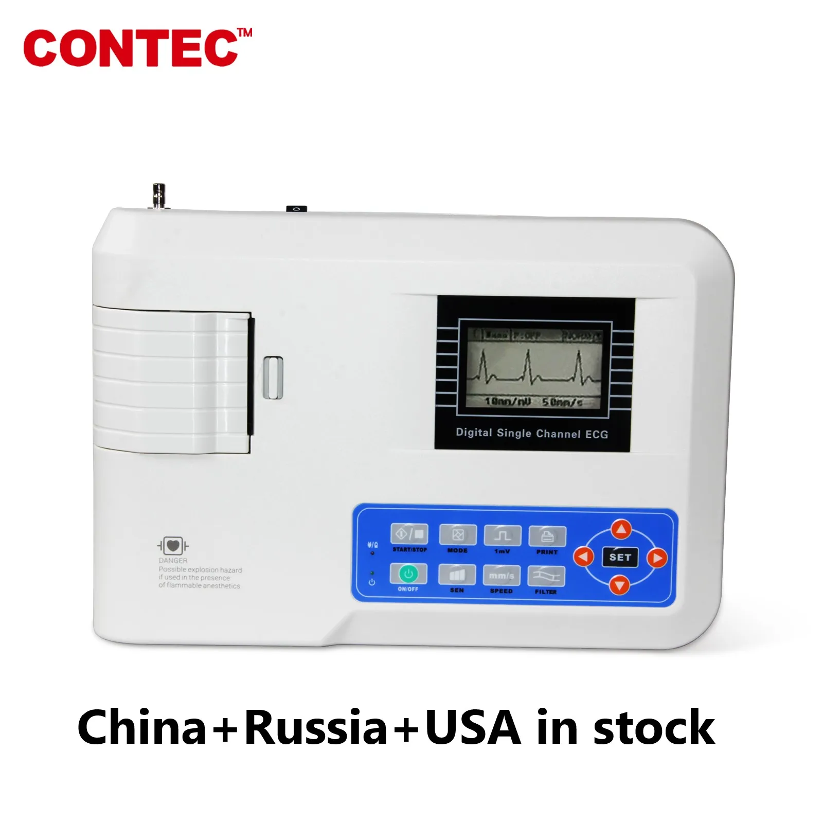 

Single Channel ECG Machine CONTEC ECG100G 12 lead EKG Electrocardiograph,Printer,CE