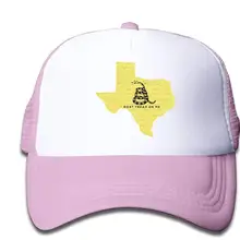 Детский Техасский с Dont Tread On Me Flag бейсболка для дальнобойщика Регулируемая сетчатая шляпа для мальчиков и девочек