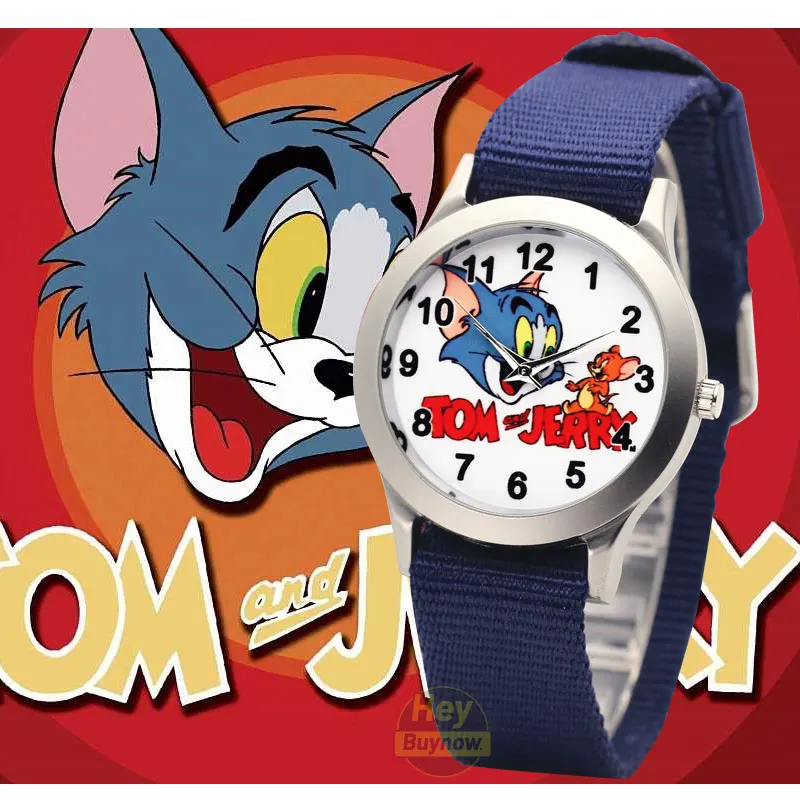 new Cute kitten pattern girl boy baby Children's Watches Quartz Analog kid watch student sports clock Relogio Feminino afbeelding