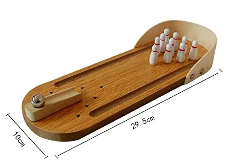Suzakoo боулинг игры мини Боулинг деревянный Настольный боулинг бутылки