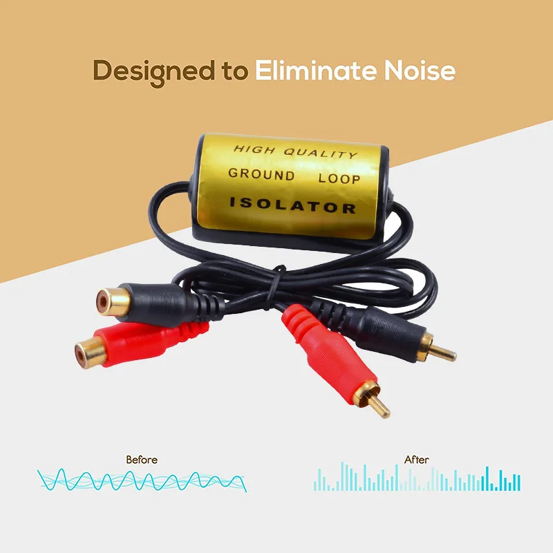 AOZBZ RCA Аудио шум фильтр подавитель заземления петли изолятор для автомобиля и дома стерео