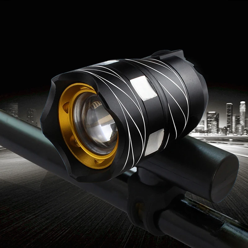 High Power USB Rechargeable Bicycle Bike Front Light Cycling Long Shot Headlamp Night Warning Safety Bicycle Accessories