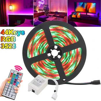

10M 3528 lamp beads waterproof Australian regulations 24-key remote control set lamp with light bar set color led strip