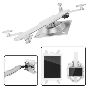 

Tablet Holder 360 Degree Rotation Home Office Anti Slip Hands Free Wall Mounted Universal Bracket Easy Install Space Saving