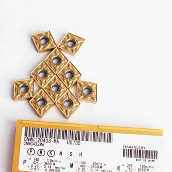 

Copper Carbide Inserts Aluminum Tools Equipment 100Pcs CNMG432 MA SU735