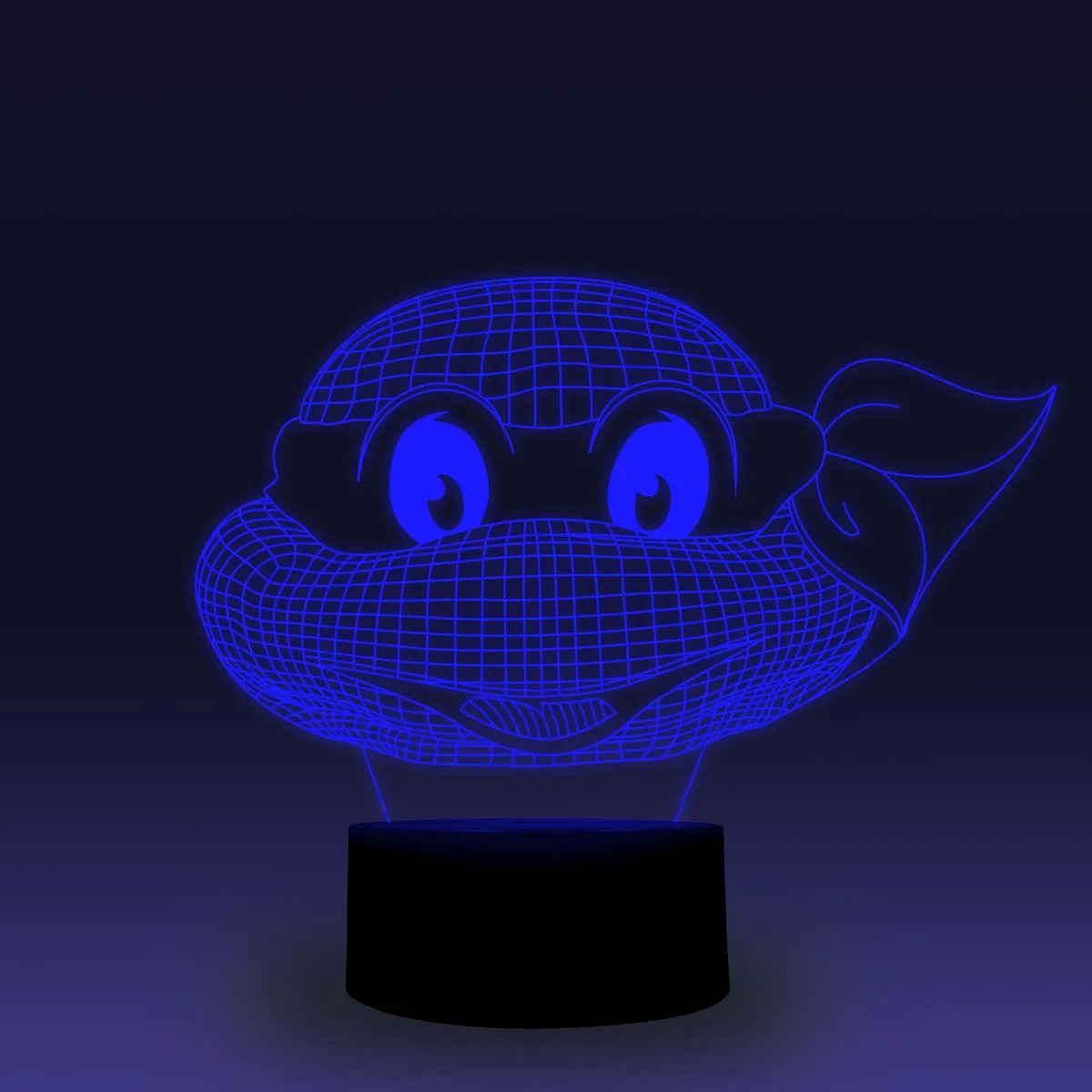 NiteApps 3D Черепаха голова ночник настольная лампа Иллюзия подарок на день рождения приложение/сенсорное управление