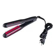 Электрический Выпрямитель для волос, утюжок с подогревом, постоянная температура, выпрямление, бигуди двойного назначения