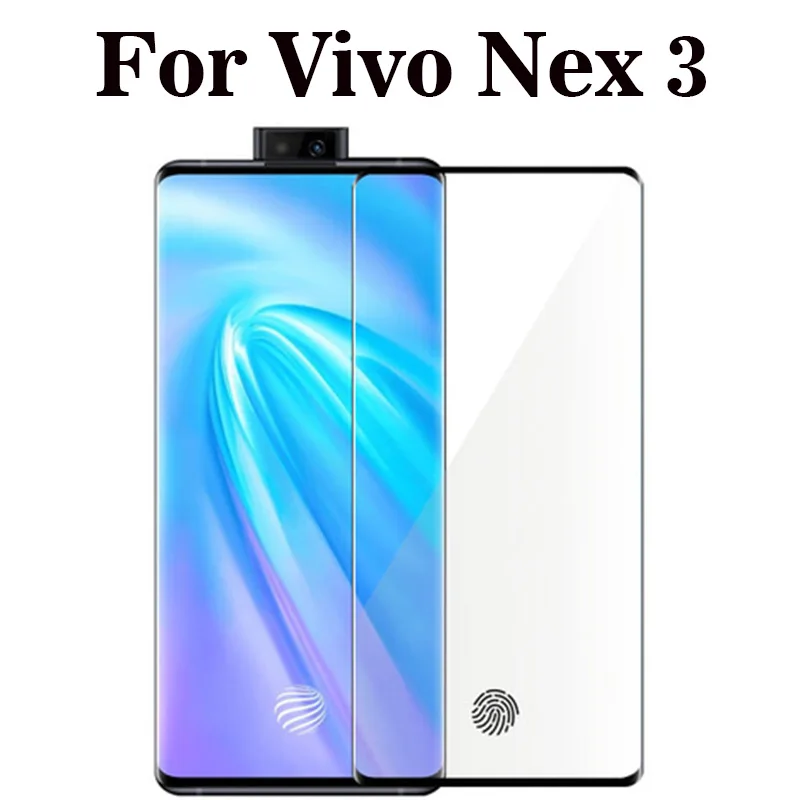 Полное покрытие изогнутое закаленное стекло для Vivo Nex 3 Защита экрана Защитная пленка для Vivo Nex 3 стекло