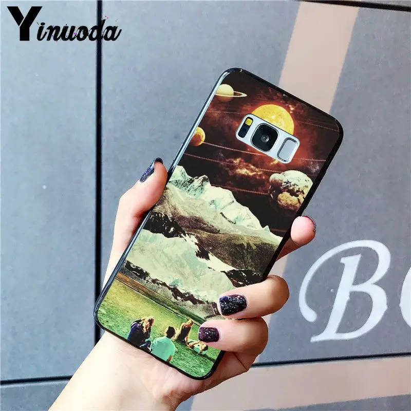 Great Trippy Art aesthetic Space astronaut Moon Girl