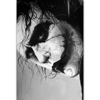 

K031 The Joker Heath Ledger Dark Knight Classic DC Movie Wall Sticker Silk Fabric Poster Art Indoor Decor Bright