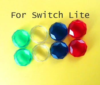 

4pcs Crystal Transparent Case Cap diamond caps for original Nintend Switch NS Lite Tempered Protector Thumb Stick Caps