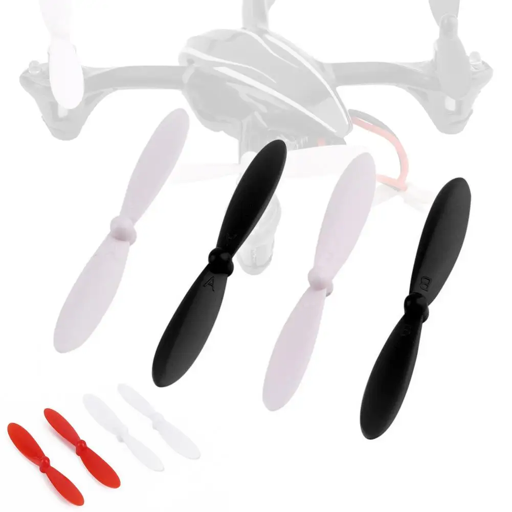 Прочный пластиковый силовой пропеллер для RC X4 H107 CW * 2 CCW черный и
