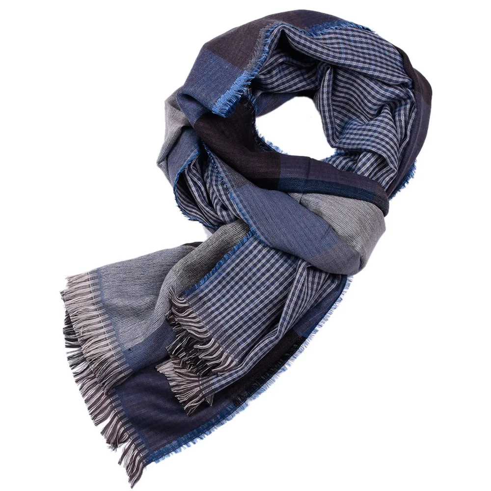 Мужской кашемировый плащ-шарф осенне-зимний двухсторонний мужской шарф с кисточками модные мягкие деловые шарфы для мужчин