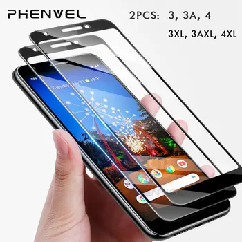 Перейти на Алиэкспресс и купить 2 упаковки Защитное стекло для Google Pixel 3 4 3A полное покрытие экрана протектор для pixel 3A 4 XL 9H Закаленное стекло пленка