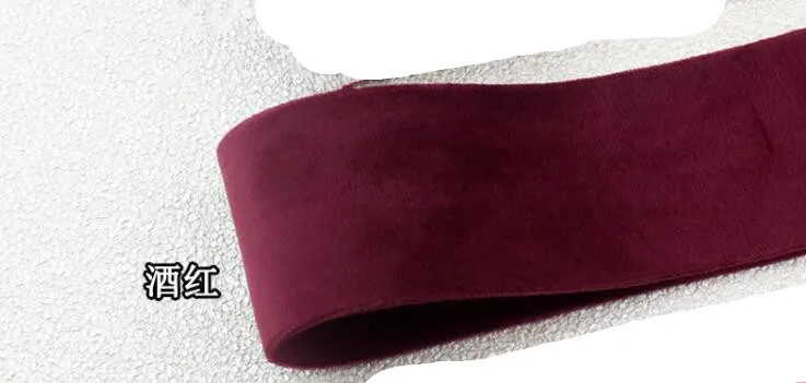 1 м однотонная мягкая бархатная лента банты для волос ручной работы лента для упаковки подарков DIY материал для украшения рождественской свадебной вечеринки - Цвет: 4