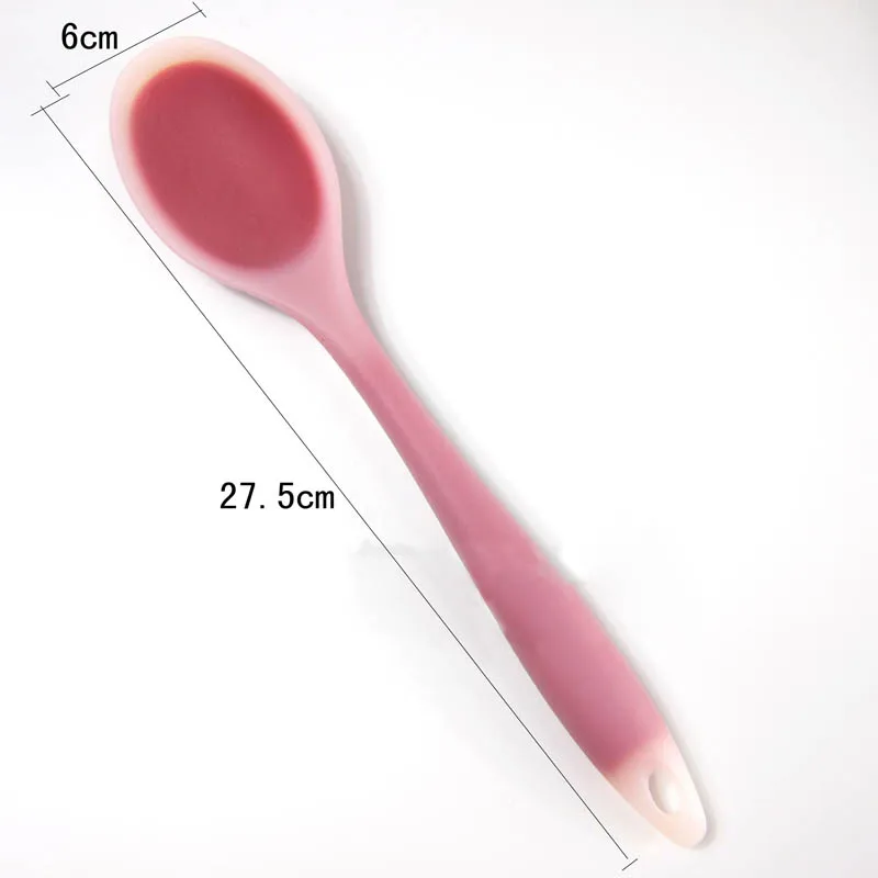 Silicone Spatula New Environmentally Kitchen Supplies Necessity Translucent Non-stick Cookware Cooking Shovel DIN889