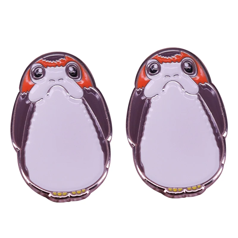 Porg enamel charms cufflinks great gift for any Star Wars fan