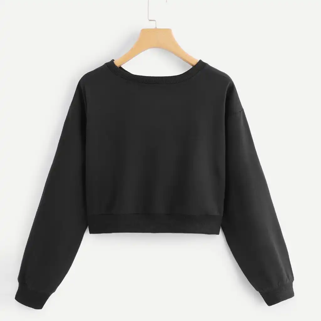 sudadera corta para mujer