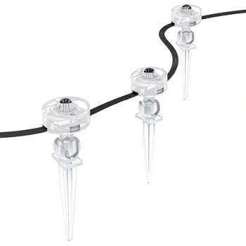 

String Lights Outdoor IP65 Waterproof Outdoor Lighting Kit RGB Colour Changing LED Light with 9 Spot Lights for Garden Driveway