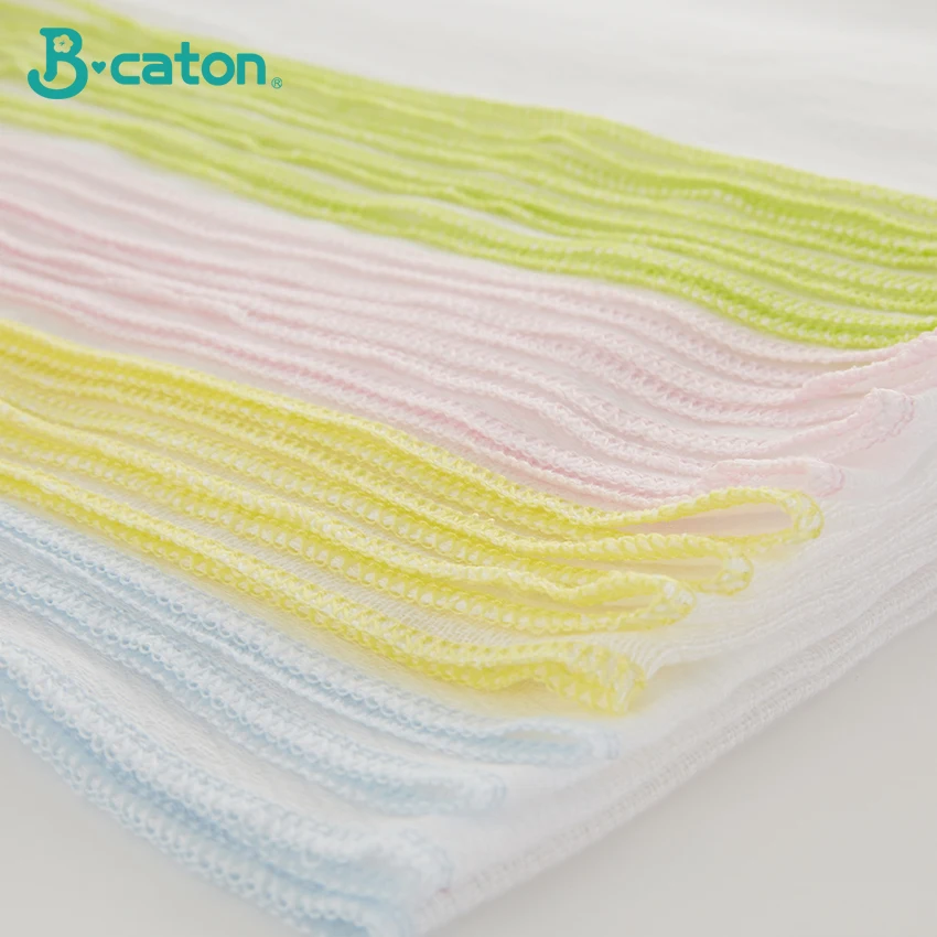 Towel Baby Bath Towel Vomit Milk Cotton Gauze Baby Diapers Soft And Absorbent  Household Multicolor Differential Use  50*68Cm