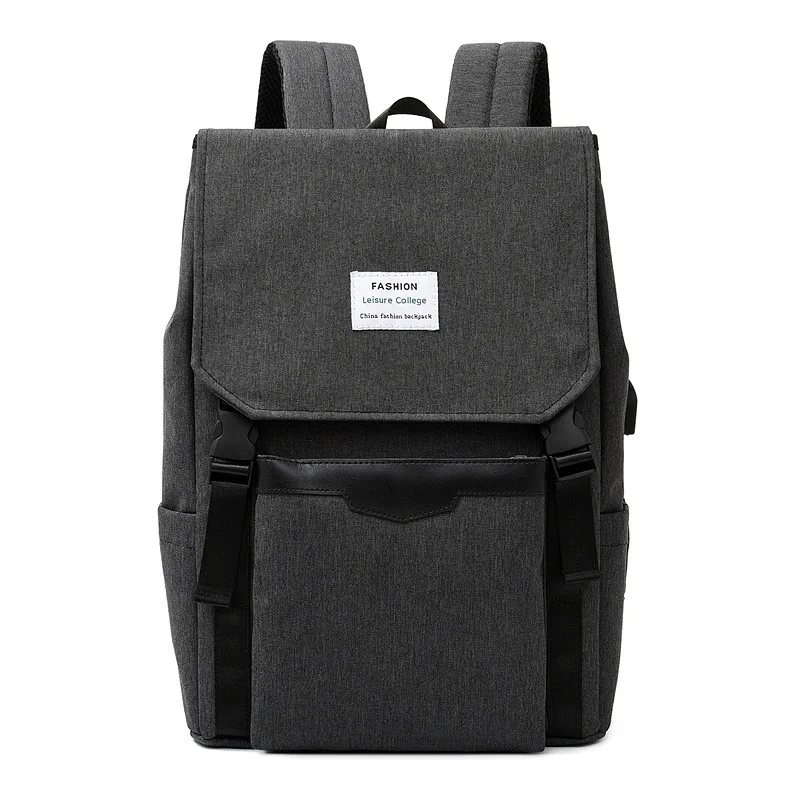 

New Style Men Backpack Large-Volume USB Interface Charging Anti-theft Backpack Women's College Student School Bag
