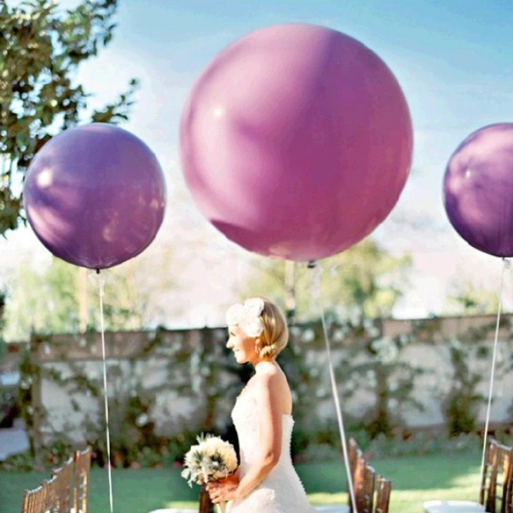 36 дюймов воздушный шар с гелием красочный большой гигантский овал латекс Свадебная вечеринка украшения Anniversaire на крещение, Mariage люминисцентных Таблица прайс-лист