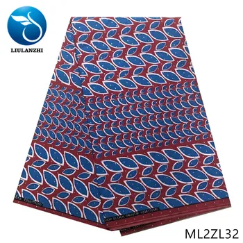 

LIULANZHI Ankara wax fabrics Lot stones wax prints fabrics for women dress New arrival african wax cotton fabric ML2ZL31-ML2ZL33