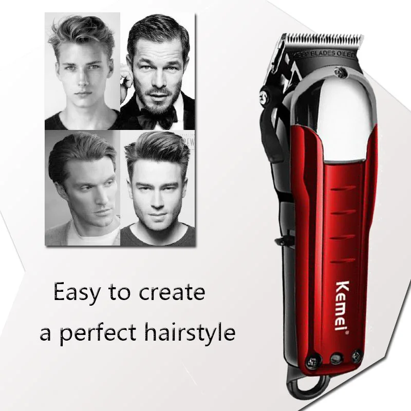 

Kemei Electric Hair Clipper cordless trimmer cordless hair clipper professional hair clipper hair trimmer shaving machine 5