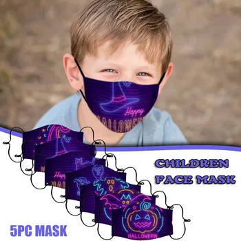 

5pc Children's Mask Disposable Face Masks Washable Earloop Mascarillas Halloween Party Earloop Masque Fast Delivery @7