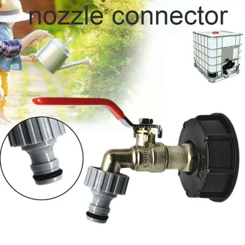 

IBC Faucet Tote Tank Drain Adapter Threaded Cap Garden Hose Connector 1/2 Inch Hose Faucet Replacement ALI88