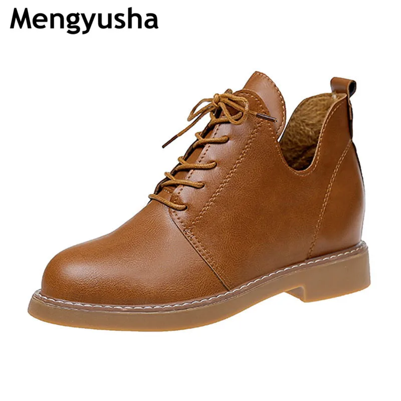 

New 2018 Autumn Early Winter Shoes Women Flat Heel Boots Fashion Women's Boots Brand Woman Ankle Botas Hard Outsole