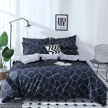 

Geometry Bed Linen Pentagon Bedding Set Bed Sheet Pillowcase Bedclothes 3PCS 4PCS King Queen Size Duvet Cover Sets