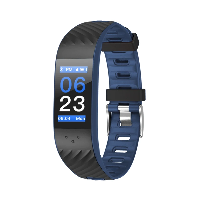 Dark blue Fuwahsoon P4 браслет Bluetooth подключение Смарт часы водонепроницаемый Плавание кровяное давление сердечного ритма Smartwatch фитнес - Цвет: Dark blue