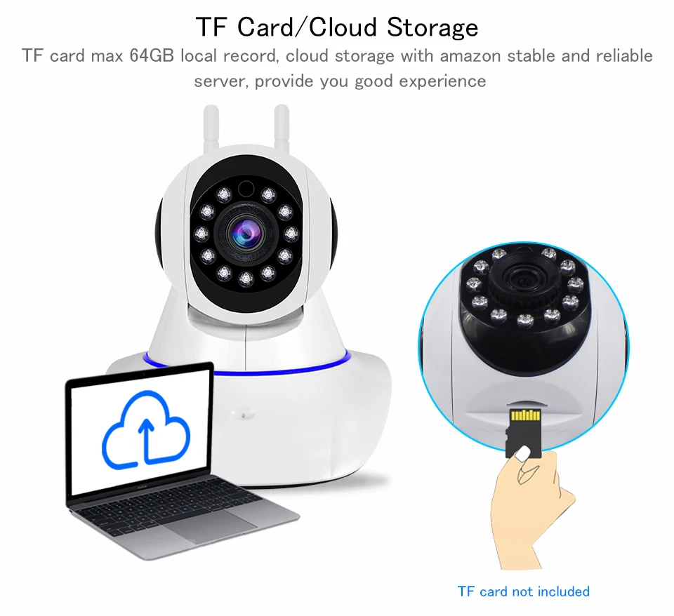 Беспроводная ip-камера, wiFi, камера видеонаблюдения, WiFi, домашняя камера видеонаблюдения, 1080 P, детский монитор, двухстороннее аудио, ночное видение