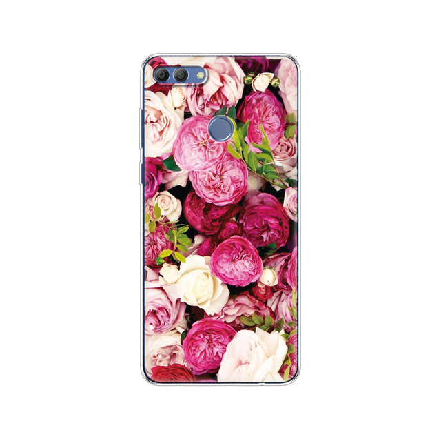 Huawei P Smart 2018  phone case protective 7S soft tpu silicone back cover 360 full protection printed transparent coating