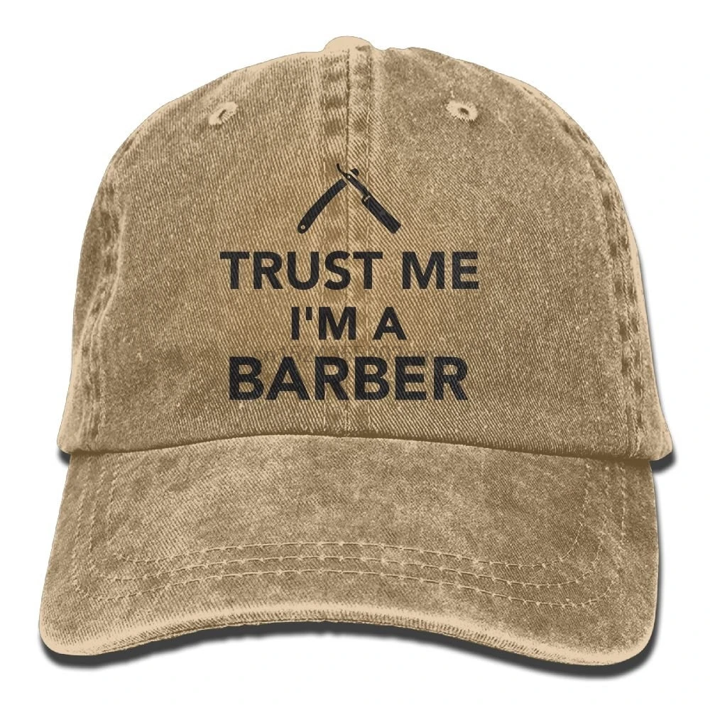 Взрослая ковбойская Кепка шляпа Я парикмахер Регулируемая хлопковая джинсовая Солнцезащитная шляпа для рыбалки на открытом воздухе Ретро-козырек